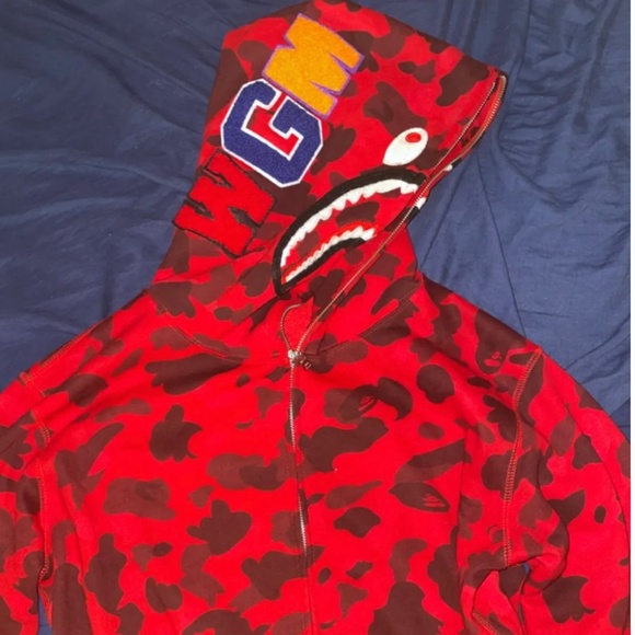 Bape Hoodie (Red)